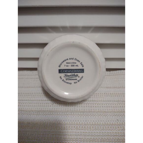Corningware French White 7 oz 207 ml single stoneware ramekin souffle dish - Picture 2 of 5